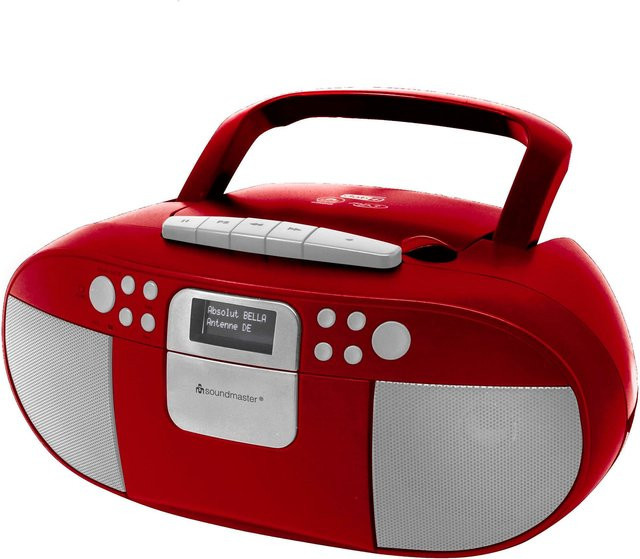 Soundmaster Radiorekorder SCD7800 in Rot mit CD-Spieler und Kassettendeck - Bild 1