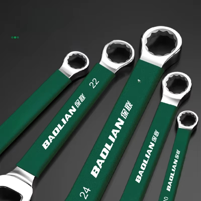 BaoLian Kombinationsschlüssel Pflaumenblüten-Design 8–30 mm Zwei-Wege-Doppelschnellschlüssel für Autoreparaturen - Bild 4