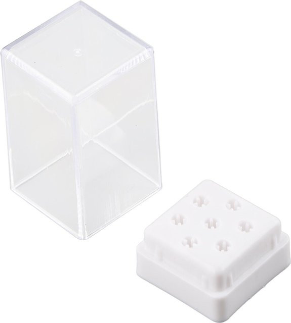 Wosawe Organizer Box für Nagelbohrer Köpfe Bits, White - Bild 1