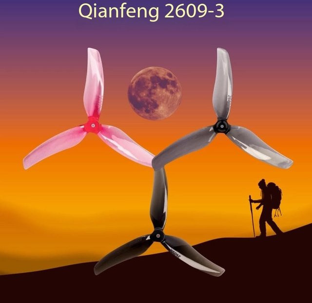 Gemfan Propeller, 4 Paar, Bunt / Mehrfarbig, Kunststoff, 65 mm - Bild 1