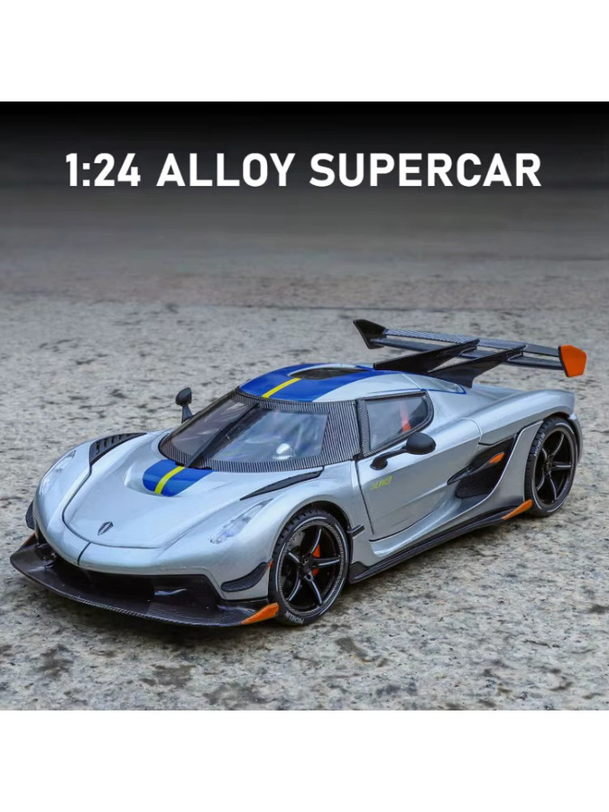 Jesko Sportwagen, Modellauto, 1:24, Metall, Blau - Bild 5