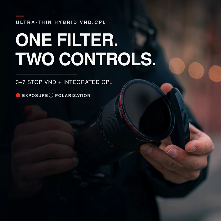 Freewell Variabler Hybrid ND/CPL-Filter in Schwarz für Fotografie und Videografie, 3 bis 7 Stopp, Durchmesser: 67 mm, 77 mm oder 82 mm - Bild 2