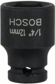 Bosch Steckschlüsseleinsatz SW 12 mm aus Edelstahl in Schwarz - Bild 1