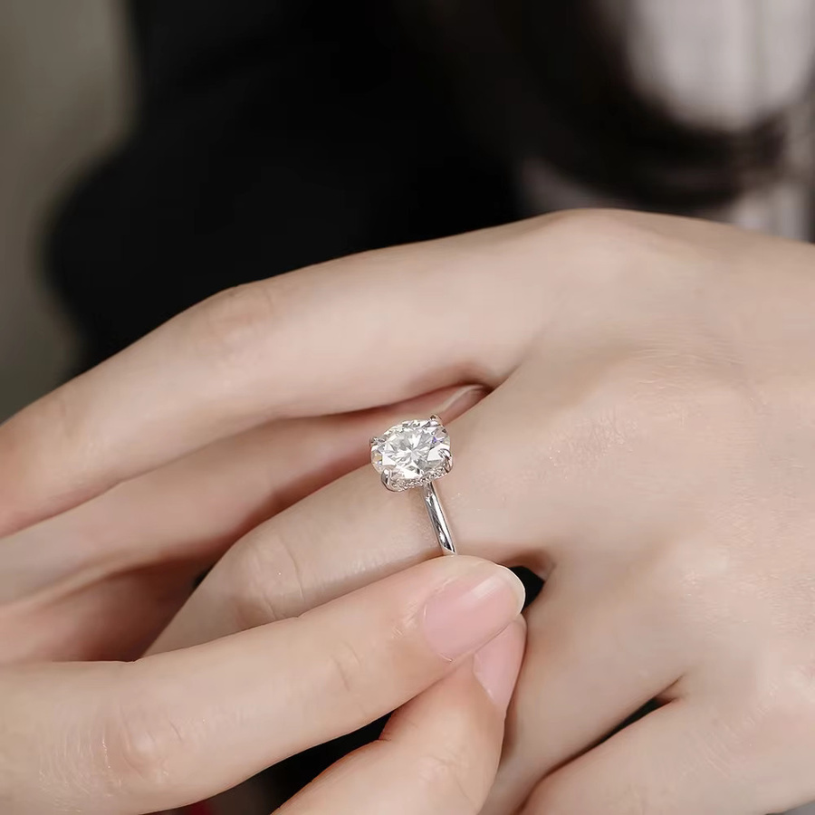 M-JAJA Verlobungsring, 925 Silber, Diamant, Damen - Bild 3