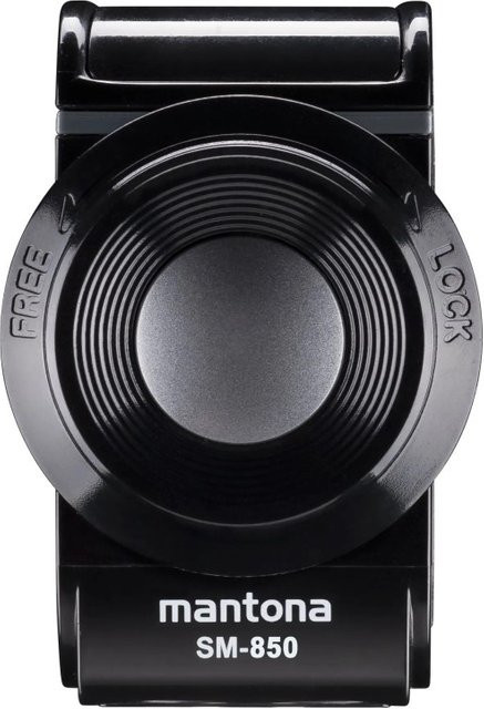 Mantona Smartphone-Halterung SM-850 Twist Mount in Schwarz und Grau für GoPro und Fahrräder, B/T/H: 4,0 x 5,0 x 7,4 cm, Traglast bis 500 g, Aufnahmebreite 55-85 mm - Bild 1