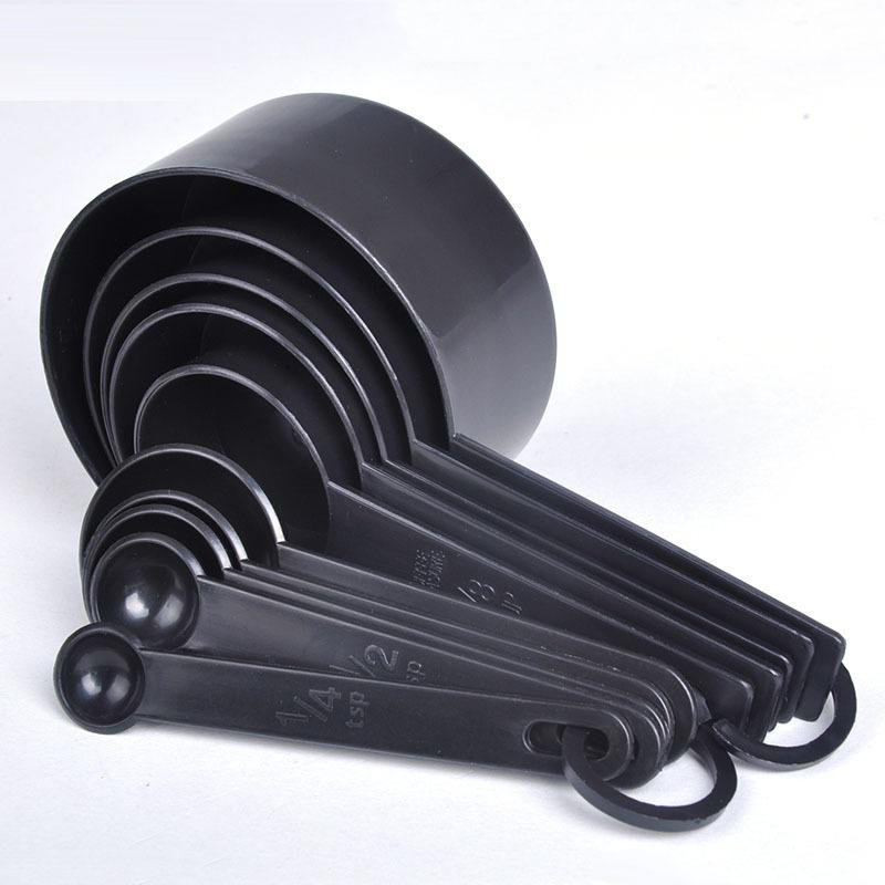 Wipon Messlöffel Set für Küche und Backen in Schwarz, 5 oder 10 Stück - Bild 4