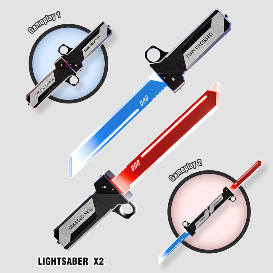 CONUSEA Star Wars Lichtschwert, Doppelschwert, mit umschaltbarem Licht - Bild 5