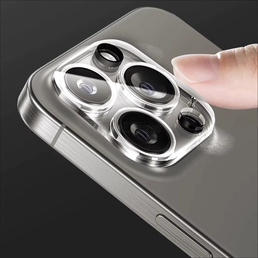 BOLLYMORE 4er-Set Ultra-klarer transparenter Linsenschutz für iPhone 17 Pro Max, 16, 15, 14, 13 Pro, 12 und 11 zum Schutz der Handykamera - Bild 4