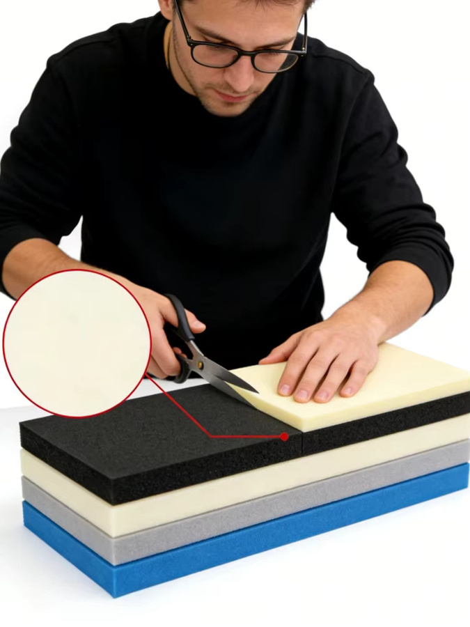 SHIENQI EVA-Schaumstoffplatten grau, schallabsorbierendes Bastelmaterial für Modellbau, Breite: 100 cm, Tiefe: 50 cm - Bild 6