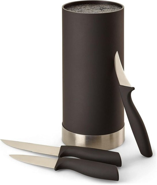 ECHTWERK Messerblock 4-teilig in Silber, Länge: 23 cm - Bild 1
