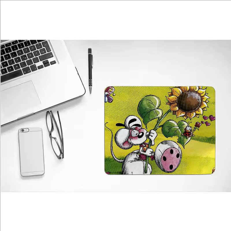 Rastar Diddl Mauspad mit Cartoon-Charakter in Multicolour, rechteckige rutschfeste Schreibtischunterlage für Gamer und Computer - Bild 5