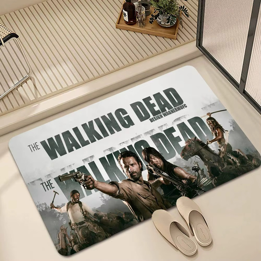 Rutschfeste Bodenmatte im The Walking Dead Design für Wohnzimmer, Küche oder Badezimmer - Bild 5