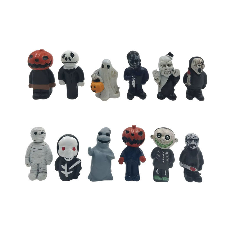 16er Set Bandai Horrorfilm Figuren aus Kunststoff, Mehrfarbig, Halloween Sammelfiguren - Bild 5