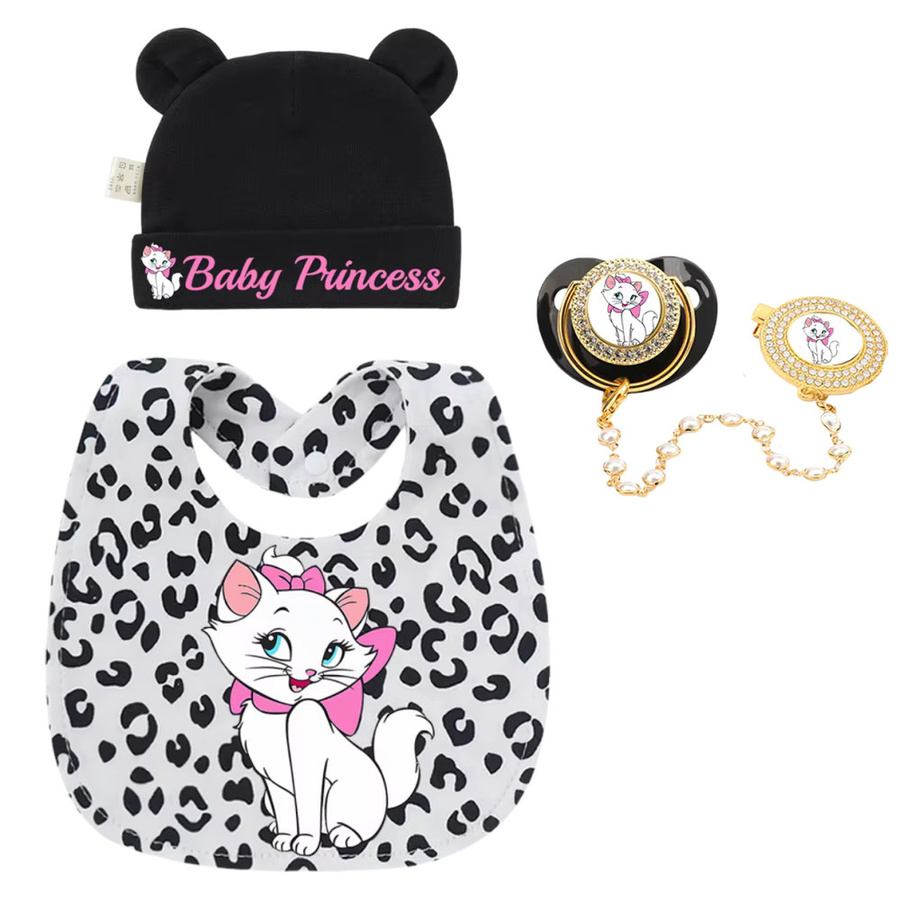 Disney Baby-Beißspielzeug und Schnullerkette mit Clip und Lätzchen, Tiere, Mehrfarbig - Bild 2