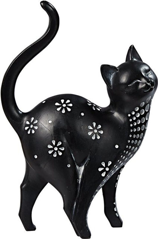 Dekofigur Maxi-Kätzchen von Moderne Hausfrau in Schwarz aus Kunstharz und Stein - Bild 1