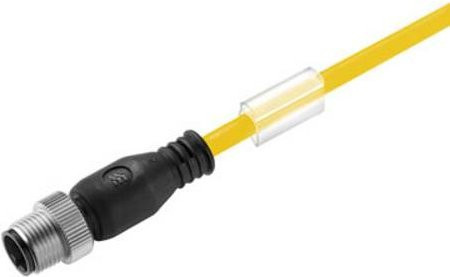 Weidmüller Sensor-Aktor-Steckverbinder M12 Stecker gerade, 4-polig, gelb, Länge: 10,00 m - Bild 1