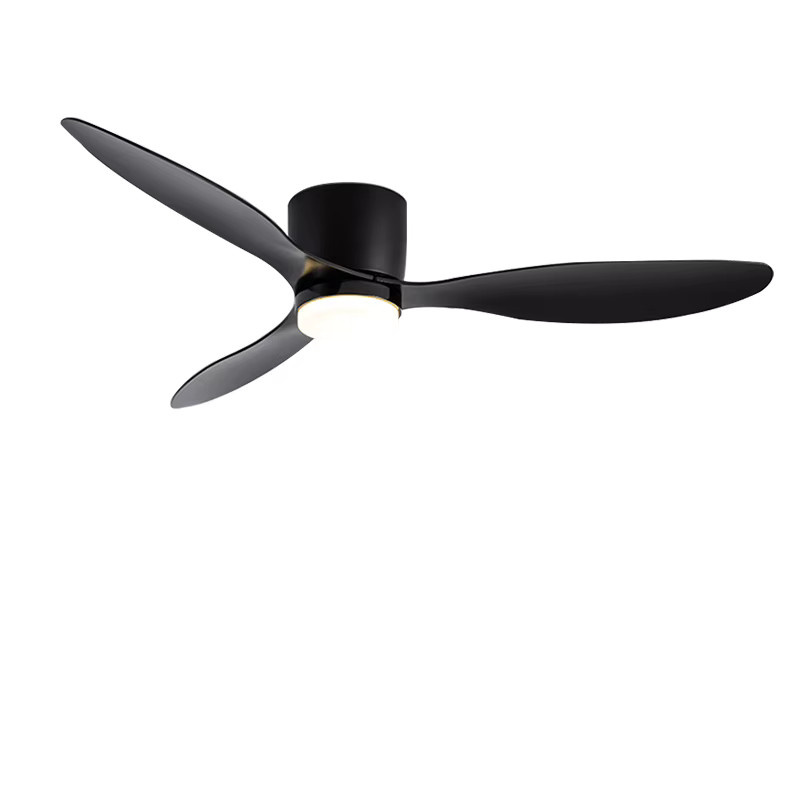 IRALAN Deckenventilator mit Holzflügeln und LED-Beleuchtung in Schwarz, inklusive Fernbedienung - Bild 4