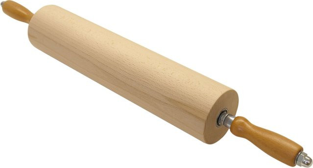 Schneider Teigrolle aus Buchenholz in Beige, Durchmesser: 9 cm, Länge: 40 cm, Breite: 40 cm - Bild 1