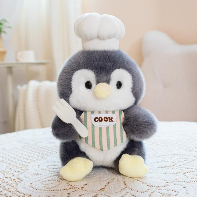 Yiran toy Cartoon-Koch-Kleintier-Plüschtiere, Mini-Elefanten-Pinguin-Schweinchen-Panda-Enten-Kätzchen-Puppe, 20cm - Bild 1