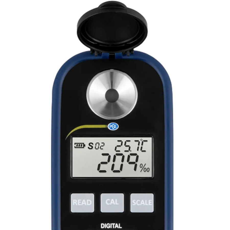 PCE Instruments Digitales Salz Refraktometer PCE-DRS 1 in Schwarz und Blau - Bild 3