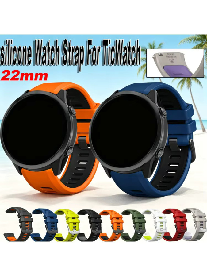 QCTOG Uhrenarmband Silikon, 22 mm, Unisex - Bild 6