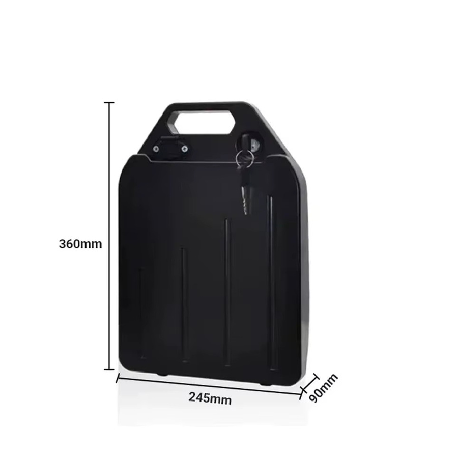 Ddadache Lithium-Ionen-Batterie für Harley Zweirad-Elektromotorrad und Citycoco Faltbare Roller, 60V, Farbe: Schwarz - Bild 2
