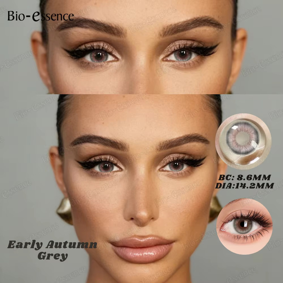 Bio-essence Grey Eyes Farbige Kontaktlinsen, Braun - Bild 1
