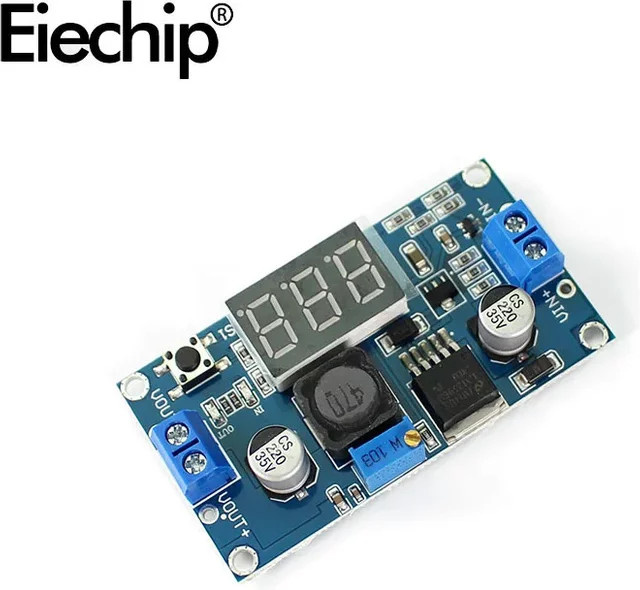 LM2596 DC-DC Step Down Converter Spannungsregler mit LED-Voltmeter, einstellbares Netzteil-Modul, Blau - Bild 1