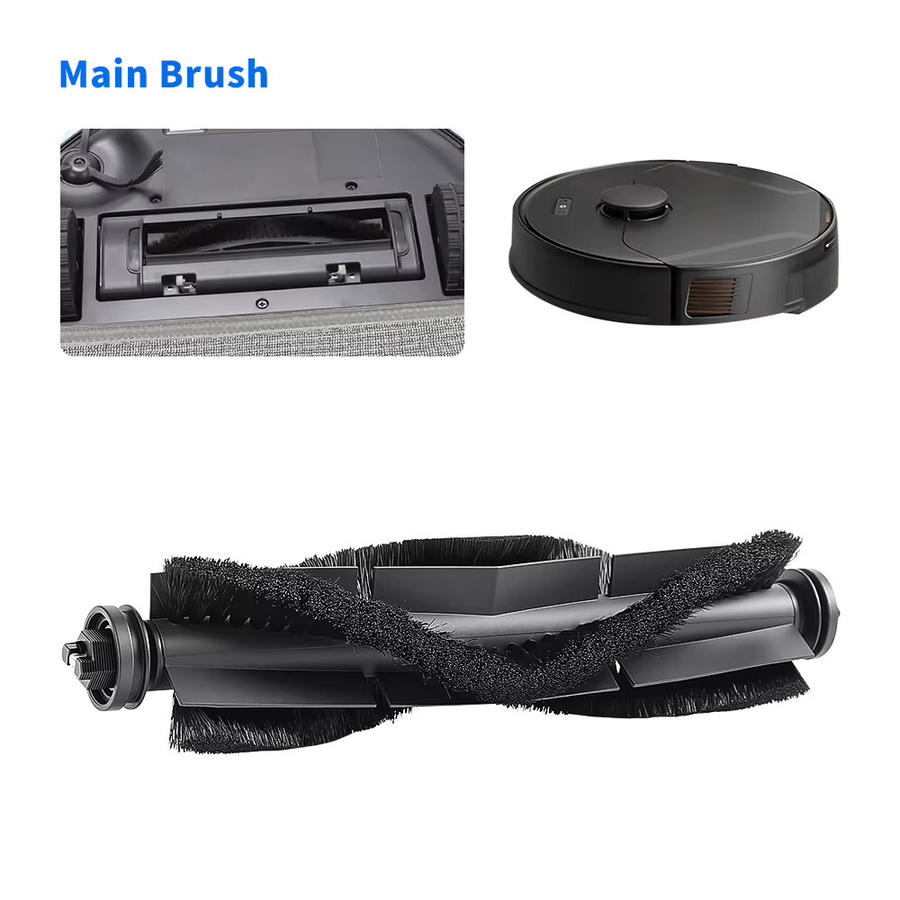 WINDNINJA Ersatz-Rollenbürste für Eufy X8 Pro und X8 Pro SES Roboterstaubsauger, waschbare Gummibürstenrolle in Schwarz - Bild 4