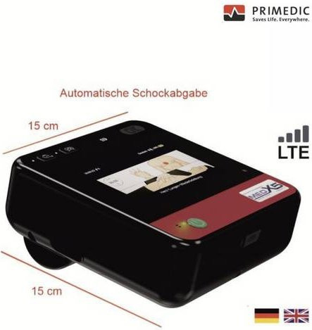 MEDX5 myPAD-A Defibrillator mit LCD-Farbbildschirm in Schwarz - Bild 1