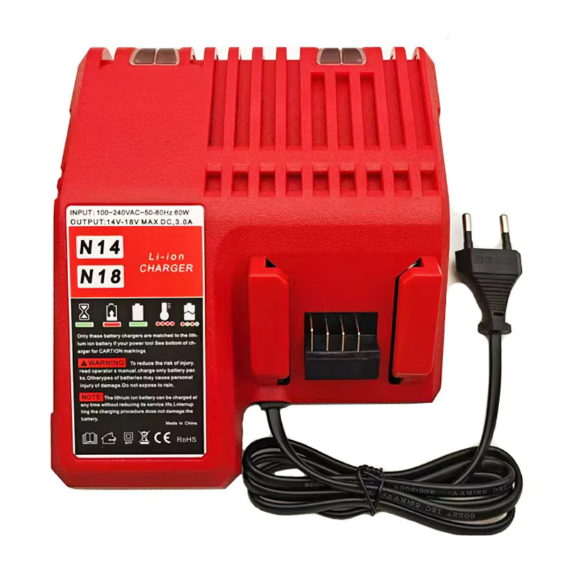 Milwaukee Ladegerät für M18 Lithium-Ionen-Akkus 14,4 V und 18 V in Rot - Bild 5