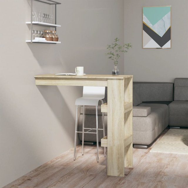 vidaXL Bartisch modern in Sonoma-Eiche, B/T/H: 102 x 45 x 103,5 cm - Bild 2