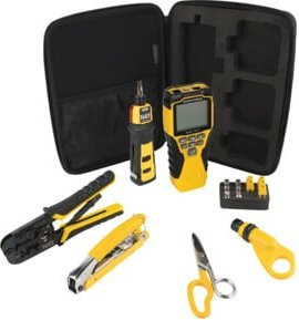 Klein Tools Installationsset VDV 6-teilig mit Kabeltester Scout Pro 3 in Gelb - Bild 1