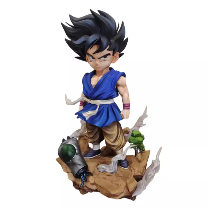 JG Studio Dragon Ball Son Goku Super Saiyan Doppelkopf-Figur, PVC-Statue - Bild 4