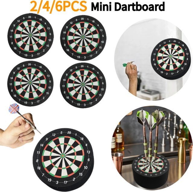 Shunmaii Mini Dart Dock, Dartscheibe Design, Schaumstoff, Bunt / Mehrfarbig, 2/4/6-teiliges Set - Bild 1