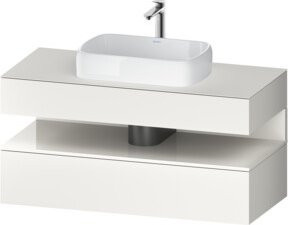 Duravit Waschtischunterschrank Qatego in Weiß Hochglanz, B/T/H: 120 x 55 x 60 cm - Bild 1