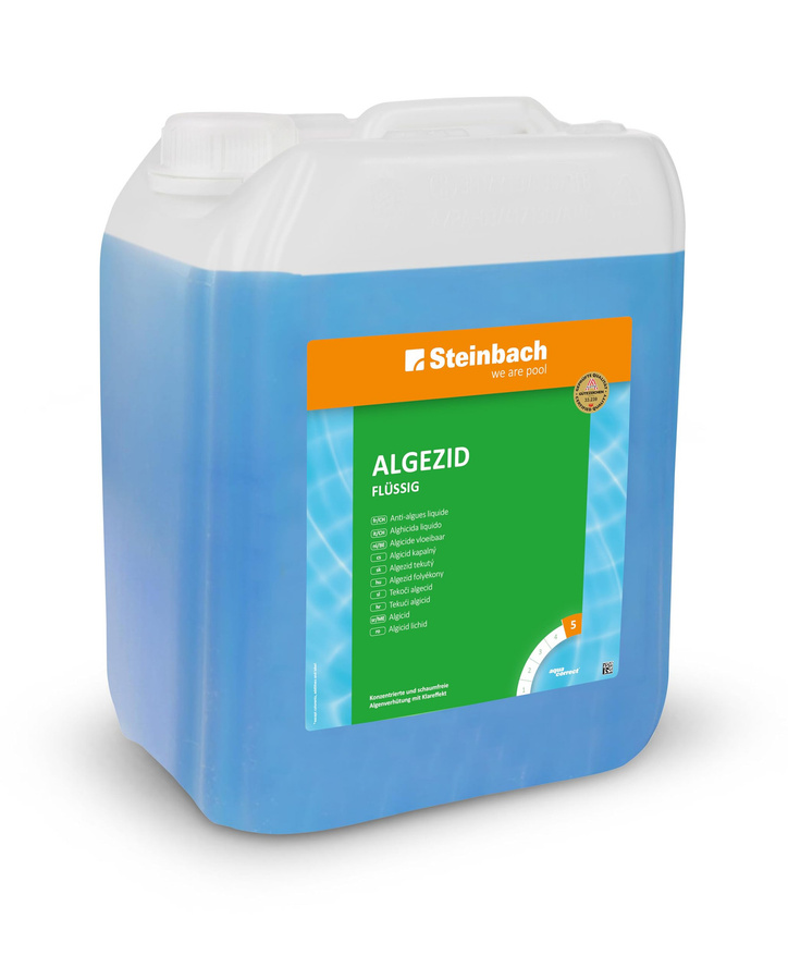 Steinbach Algezid flüssig zur Algenbekämpfung für dein Poolwasser, 5 l - Bild 1