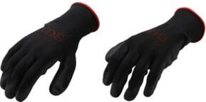 BGS Mechaniker-Handschuhe 9956 in Schwarz, Größe 11 (XXL), PU-beschichtet nach EN 388 - Bild 1