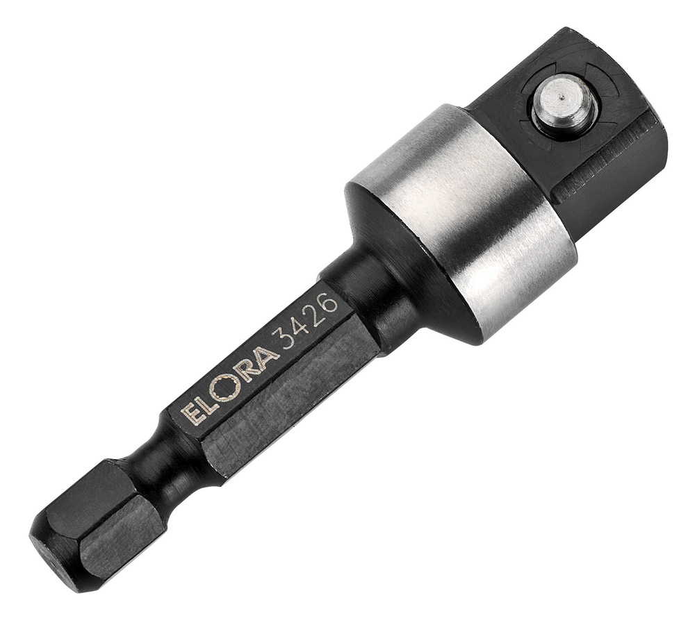 Elora Kraftschrauber-Adapter 3/8 Bit-Halter in Silber, ELORA-3426 - Bild 1