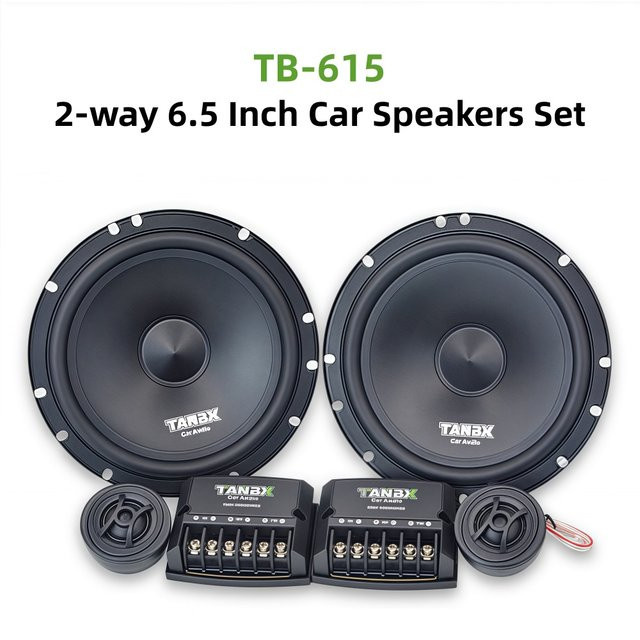 UKGF 2-Wege-Autolautsprecher-Kit 6,5 Zoll mit 180 W Hochleistung, Full Range Surround Sound, Schwarz - Bild 1