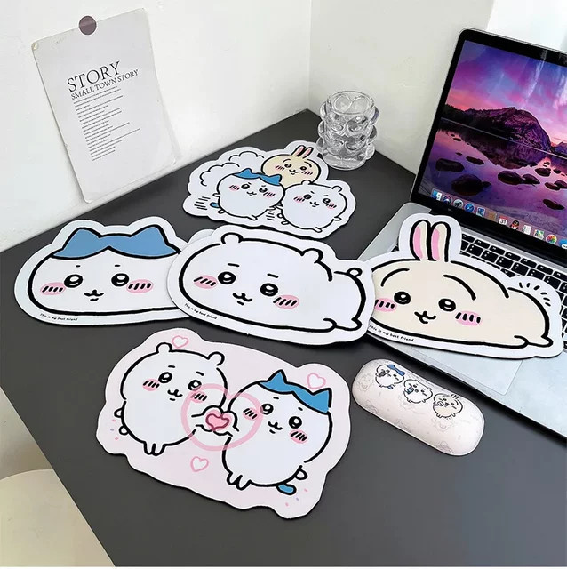 Bandai Usagi Hachiware Mauspad, Schreibtischunterlage, aus Leder - Bild 1