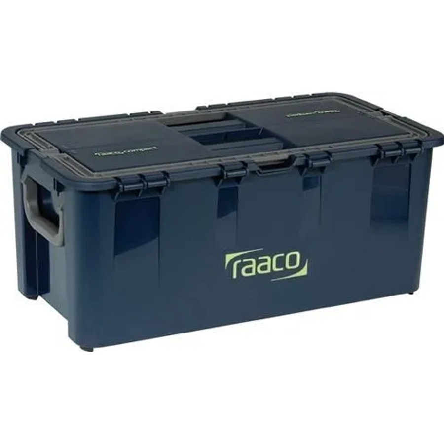 Raaco Werkzeugkoffer Compact 37 aus Kunststoff in Blau mit 7 Einstiegsfächern, B: 54,0 cm, T: 30,0 cm, H: 23,0 cm - Bild 2