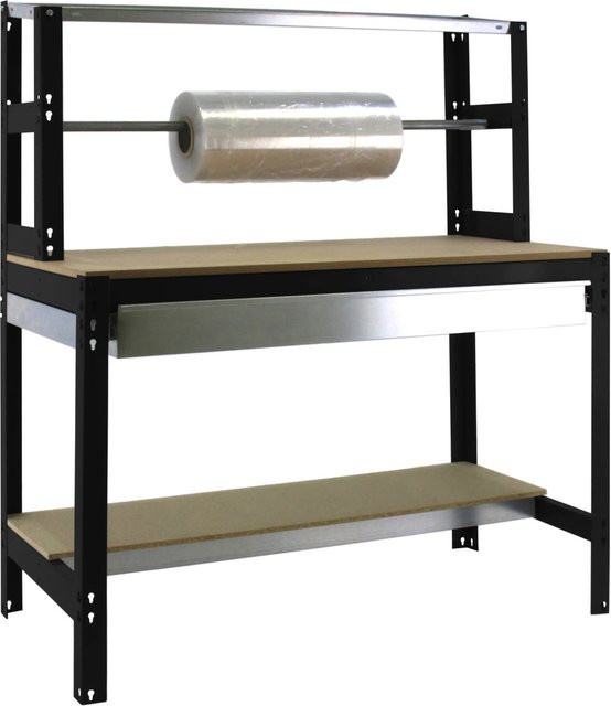 PROREGAL Packtisch Buffalo mit Schubfach in Anthrazit, H x B x T: 84 x 90 x 76 cm - Bild 1