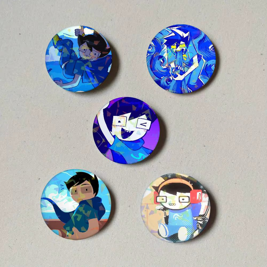 Brosche Cartoon J-John Egbert Laser Button Pins - Bild 2