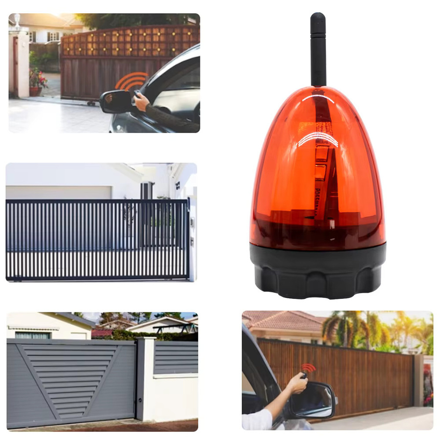 Universal LED Signal-Alarmleuchte mit Wandhalterung, gelb, 12V 24V AC/DC 220V AC - Bild 4