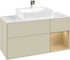 V&B Waschtischunterschrank Finion in Silbergrau lackiert, Breite: 120 cm, Tiefe: 50,1 cm, Höhe: 50,1 cm - Bild 1