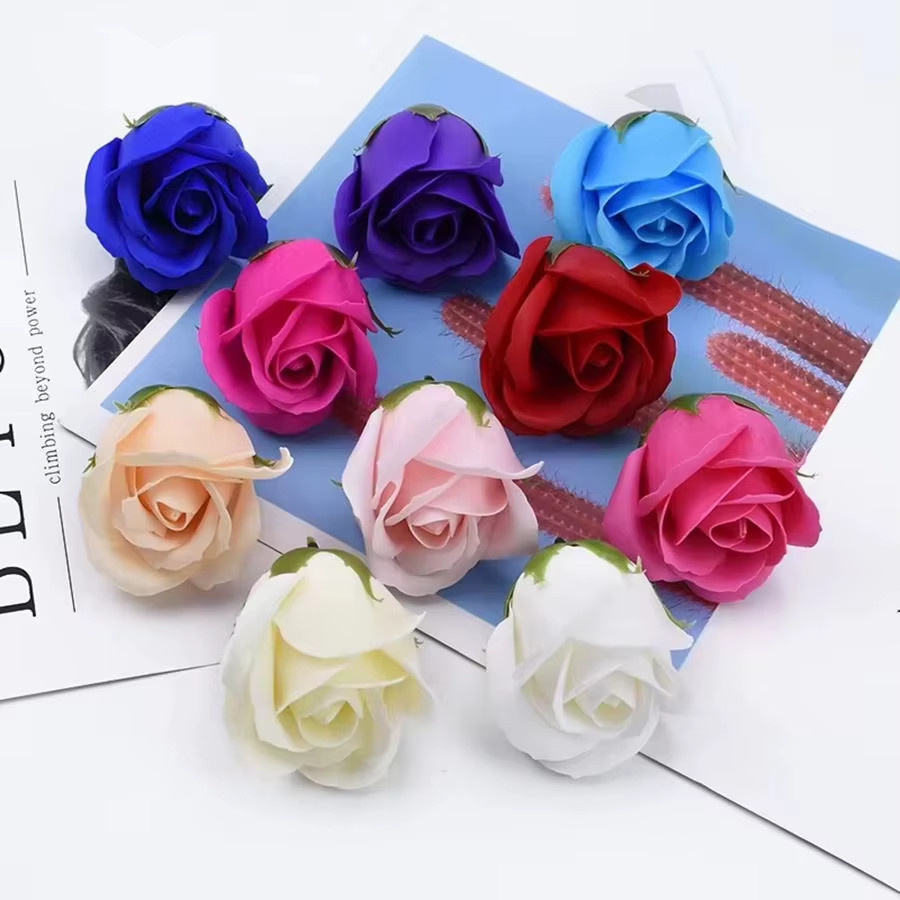 ZQCY Künstliche Rosen Blumen in Mehrfarbig für Valentinstag, Hochzeit und Dekoration - Bild 1