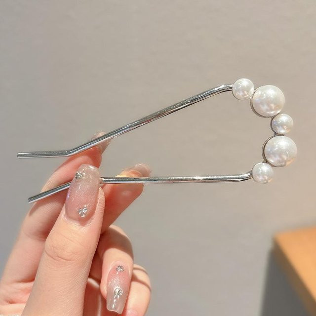 Haarstäbchen Kämme mit Perlenquaste, Damen - Bild 1