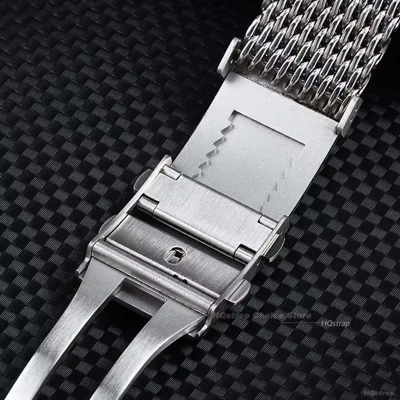 HQstrap Uhrenverschluss Edelstahl, Silber, Unisex - Bild 5