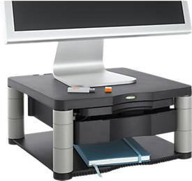 Fellowes Premium Monitor Riser Plus Montagekomponente Schubfach für 53,3 cm LCD-Displays in Anthrazit/Grau - Bild 1